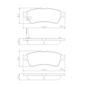 Pastilhas de Freio Nissan Xterra 2005 a 2008 - Traseiro - Fras-le