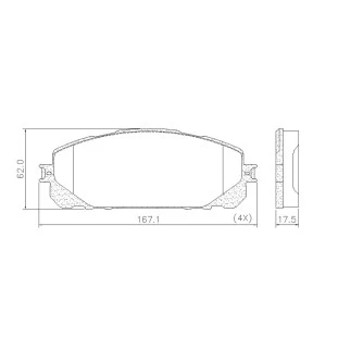 Pastilhas de Freio Jeep Cherokee 2014 a 2015 - Dianteiro - Fras-le