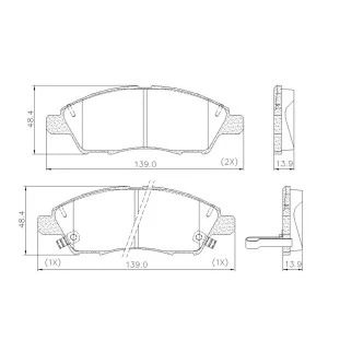 Pastilhas de Freio Nissan Versa 2012 a 2020 - Dianteiro - Fras-le
