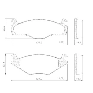 Pastilhas de Freio Seat Cordoba 1995 a 2002 - Dianteiro - Fras-le
