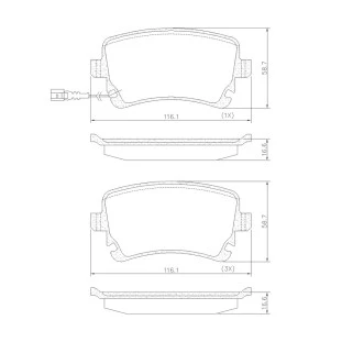 Pastilhas de Freio Audi S4 2013 a 2014 - Traseiro - Fras-le