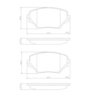 Pastilhas de Freio Toyota Rav4 2001 a 2005 - Dianteiro - Fras-le