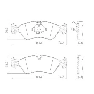 Pastilhas de Freio Chevrolet Omega 1993 a 1995 - Dianteiro - Fras-le
