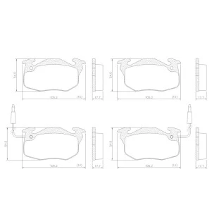 Pastilhas de Freio Peugeot 405 1993 a 1996 - Dianteiro - Fras-le