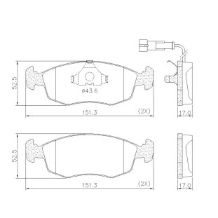 Pastilhas de Freio Fiat Uno 1994 a 1996 - Dianteiro - Fras-le