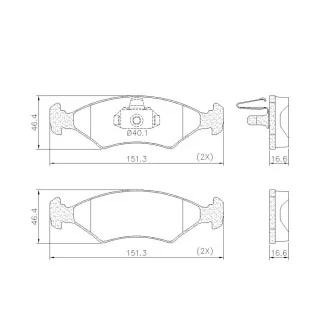 Pastilhas de Freio Ford Ka 2001 a 2011 - Dianteiro - Fras-le
