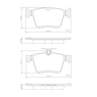 Pastilhas de Freio Audi A3 2014 a 2016 - Traseiro - Fras-le
