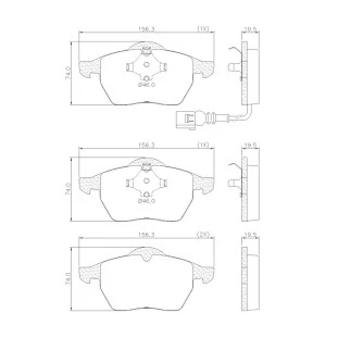 Pastilhas de Freio Volkswagen New Beetle 1998 a 2000 - Dianteiro - Fras-le