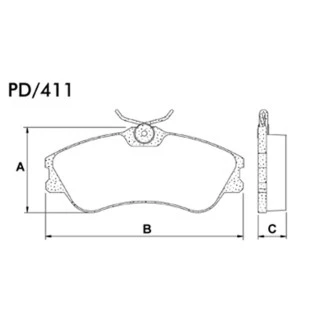 Pastilhas de Freio Citroen Xsara 2001 a 2007 - Dianteiro - Fras-le
