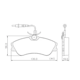 Pastilhas de Freio Citroen Xsara 1998 a 2003 - Dianteiro - Fras-le