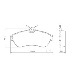 Pastilhas de Freio Citroen C3 2002 a 2015 - Dianteiro - Fras-le