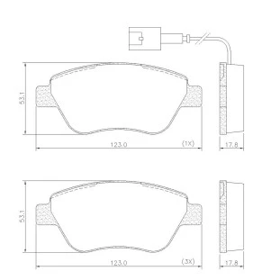 Pastilhas de Freio Fiat Stilo 2006 a 2010 - Dianteiro - Fras-le