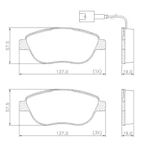 Pastilhas de Freio Fiat Stilo 2003 a 2007 - Dianteiro - Fras-le