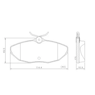 Pastilhas de Freio Troller T4 2001 a 2021 - Traseiro - Fras-le