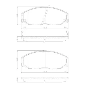 Pastilhas de Freio Ssangyong Actyon 2008 a 2012 - Dianteiro - Fras-le
