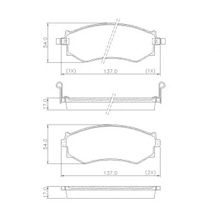 Pastilhas de Freio Nissan Sentra 2004 a 2007 - Dianteiro - Fras-le