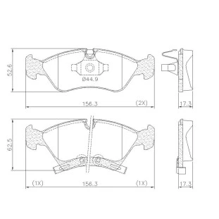 Pastilhas de Freio Chevrolet Zafira 2010 a 2012 - Dianteiro - Fras-le