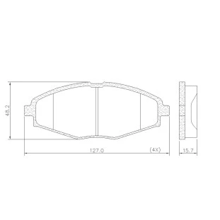 Pastilhas de Freio Chery Qq 2013 a 2020 - Dianteiro - Fras-le