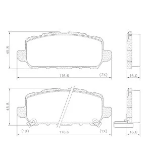 Pastilhas de Freio Honda Hr-v 2016 a 2021 - Traseiro - Fras-le