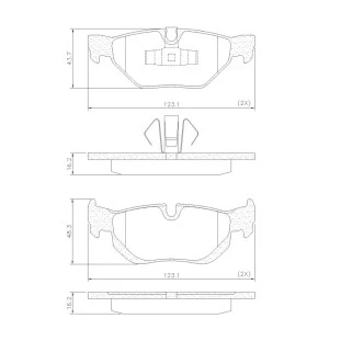 Pastilhas de Freio Bmw 320i 2001 a 2021 - Traseiro - Fras-le