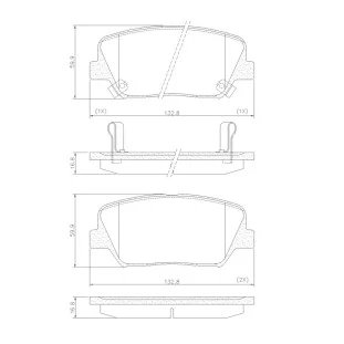 Pastilhas de Freio Kia Sorento 2011 a 2018 - Dianteiro - Fras-le