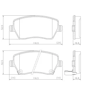 Pastilhas de Freio Renault Duster 2012 a 2020 - Dianteiro - Fras-le