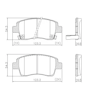 Pastilhas de Freio Toyota Etios 2013 a 2021 - Dianteiro - Fras-le