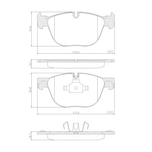 Pastilhas de Freio Bmw 530i 2008 a 2010 - Dianteiro - Fras-le
