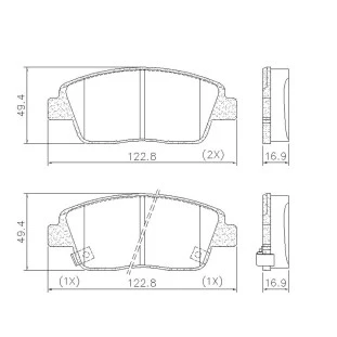 Pastilhas de Freio Hyundai Hb20s 2014 a 2020 - Dianteiro - Fras-le