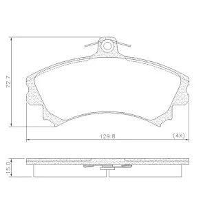Pastilhas de Freio Volvo V40 1997 a 2019 - Dianteiro - Fras-le