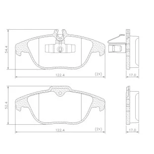 Pastilhas de Freio Mercedes Benz C 180 2010 a 2012 - Traseiro - Fras-le