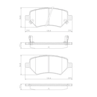 Pastilhas de Freio Lifan X60 2014 a 2019 - Dianteiro - Fras-le