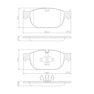 Pastilhas de Freio Volvo Xc90 2016 a 2021 - Dianteiro - Fras-le
