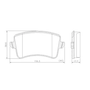 Pastilhas de Freio Audi Q5 2009 a 2017 - Traseiro - Fras-le