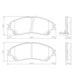 Pastilhas de Freio Suzuki Vitara 2017 a 2021 - Dianteiro - Fras-le
