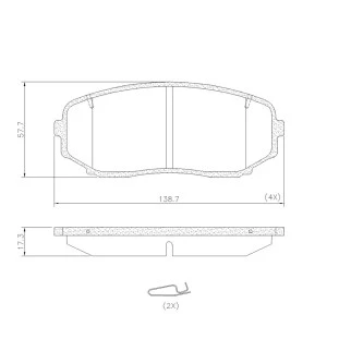 Pastilhas de Freio Mitsubishi L200 2020 a 2022 - Dianteiro - Fras-le