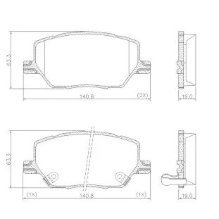 Pastilhas de Freio Antirruído Jeep Renegade 2016 a 2021 - Dianteiro - Fras-le
