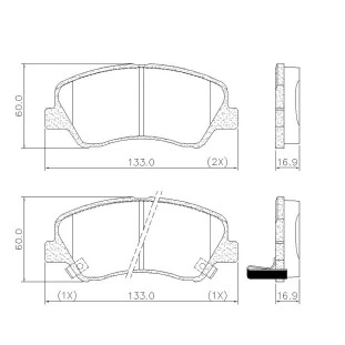 Pastilhas de Freio Antirruído Hyundai Hb20 2013 a 2021 - Dianteiro - Fras-le