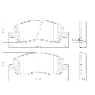 Pastilhas de Freio Antirruído Jeep Compass 2012 a 2022 - Dianteiro - Fras-le