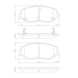 Pastilhas de Freio Antirruído Honda Crv 2002 a 2006 - Dianteiro - Fras-le