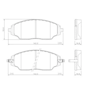 Pastilhas de Freio Antirruído Chevrolet Sonic 2012 a 2014 - Dianteiro - Fras-le