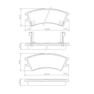 Pastilhas de Freio Antirruído Hyundai Atos 2000 a 2003 - Dianteiro - Fras-le