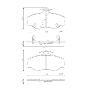 Pastilhas de Freio Antirruído Hyundai H100 1994 a 2004 - Dianteiro - Fras-le