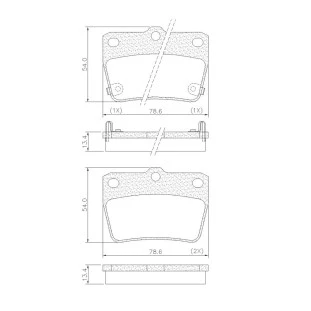 Pastilhas de Freio Antirruído Toyota Rav4 2004 a 2005 - Traseiro - Fras-le