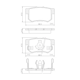 Pastilhas de Freio Antirruído Honda Crv 2005 a 2006 - Traseiro - Fras-le