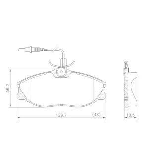 Pastilhas de Freio Antirruído Citroen Xsara 2000 a 2003 - Dianteiro - Fras-le
