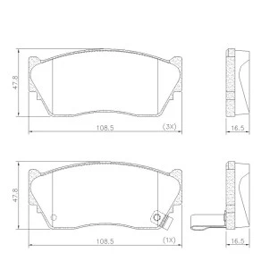 Pastilhas de Freio Antirruído Nissan Sentra 1991 a 1995 - Dianteiro - Fras-le
