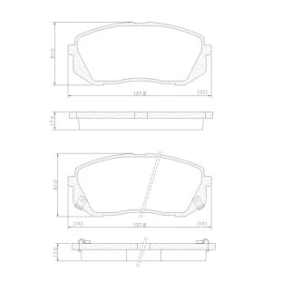 Pastilhas de Freio Antirruído Hyundai Ix35 2011 a 2022 - Dianteiro - Fras-le
