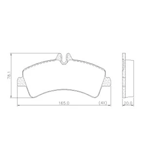 Pastilhas de Freio Antirruído Mercedes Benz Sprinter 2012 - Traseiro - Fras-le