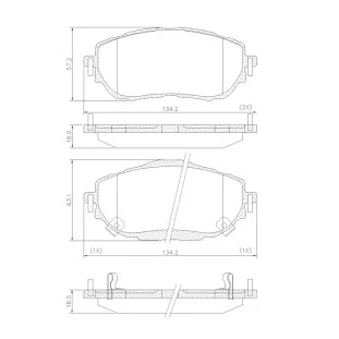 Pastilhas de Freio Antirruído Toyota Corolla 2015 a 2022 - Dianteiro - Fras-le